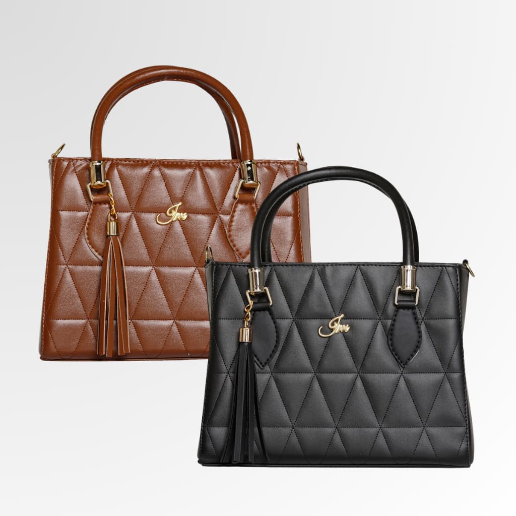 Kit 2 Bolsas Femininas de Ombro Transversal Bordada Immateriale