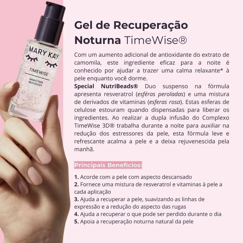 Gel de Recuperação Noturna TimeWise – Reparação e Renovação da Pele