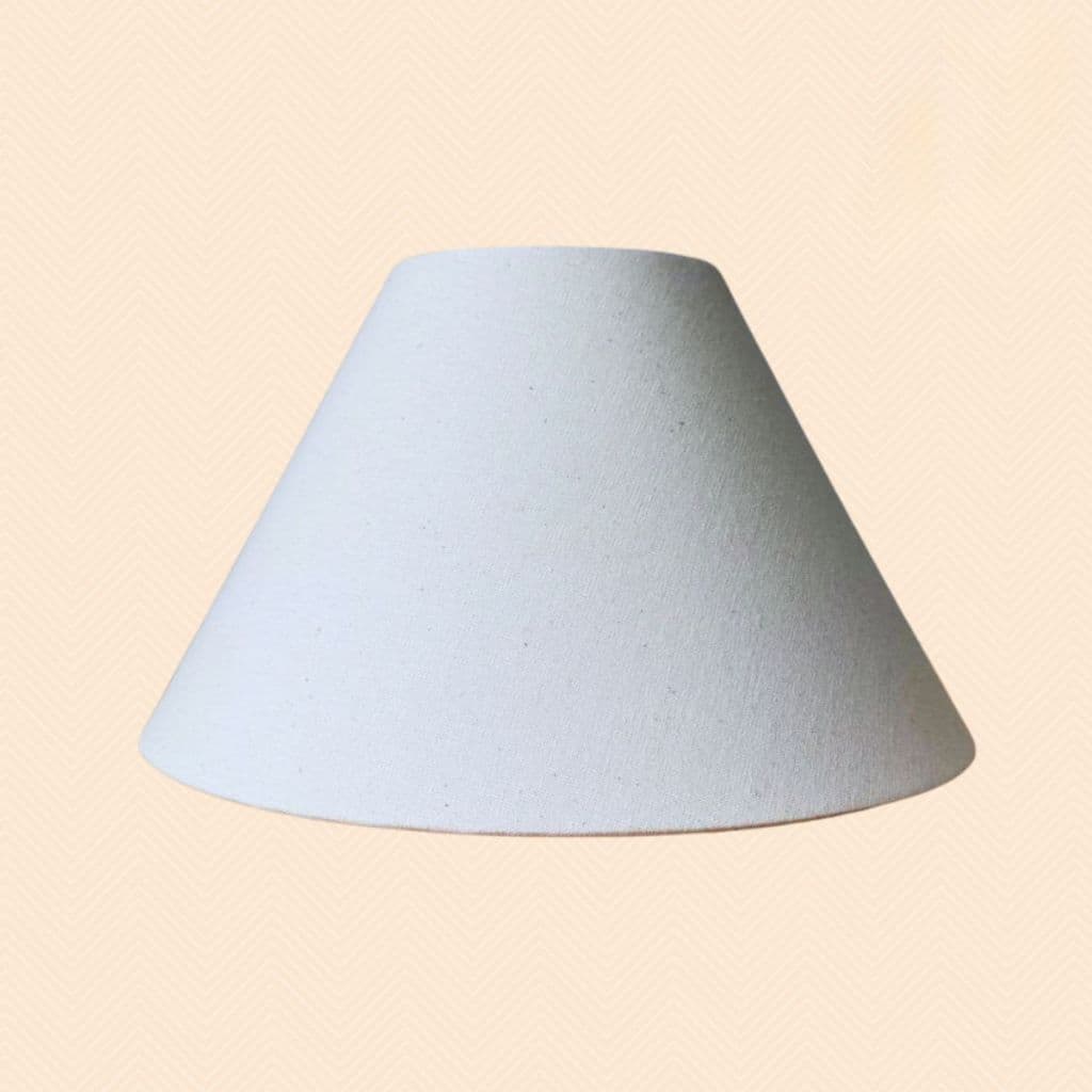 Cúpula Cônica Tecido 10x25x16 Soquete Nacional 3.5 cm p/ Abajur e Pendente Decorativa