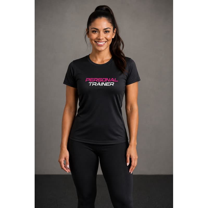 Camiseta Personal Trainer Feminina Dry Fit Professora AcademiA Fitness