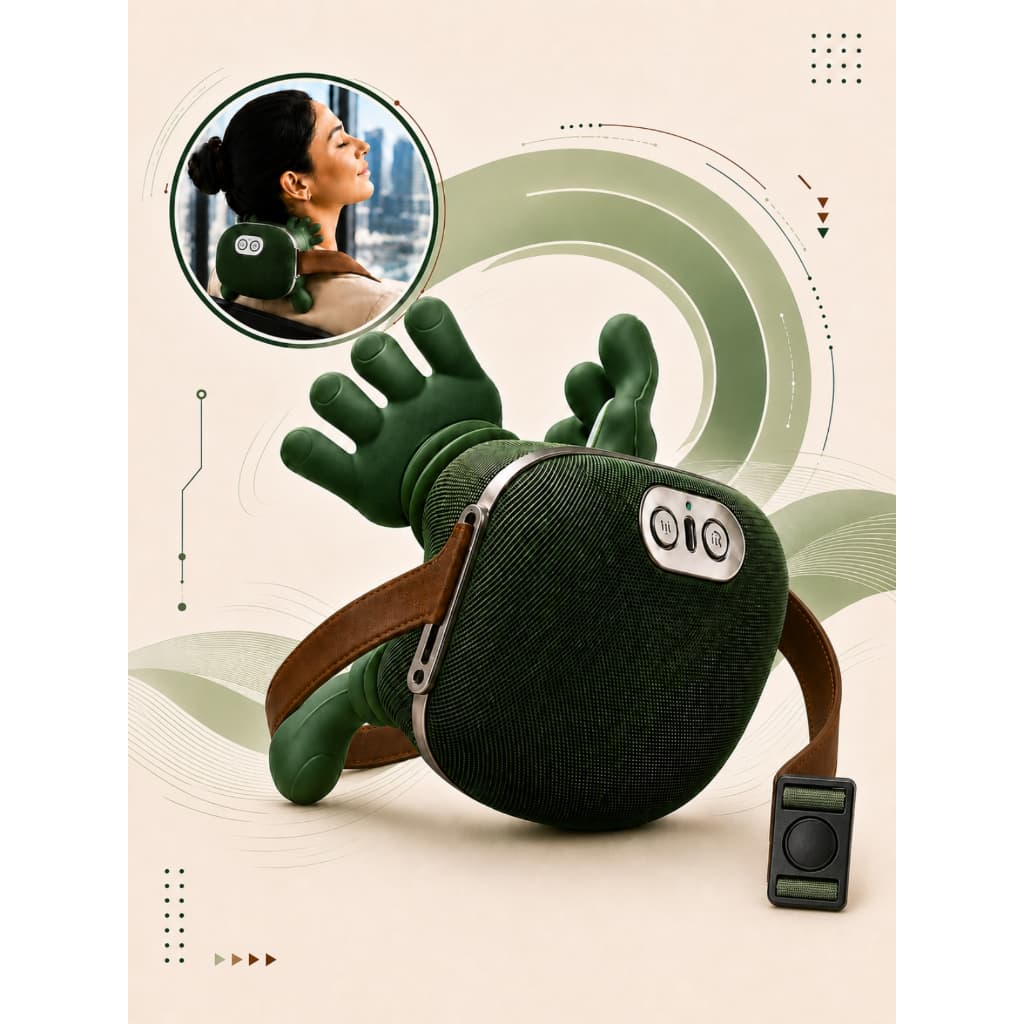 Massageador Muscular Pescoço Ombro Maozinha Profissional Portátil Recarregável Deep 4d Alívio Da Dor Moderna Mix