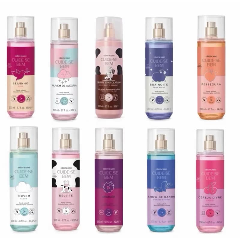 Body Splash Cuide Se Bem 200ml Diversos
