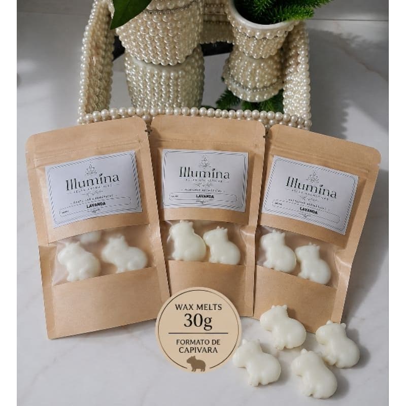 Wax Melts - 30g Mini Capivara – Pastilhas Aromáticas para Difusor | Illumina