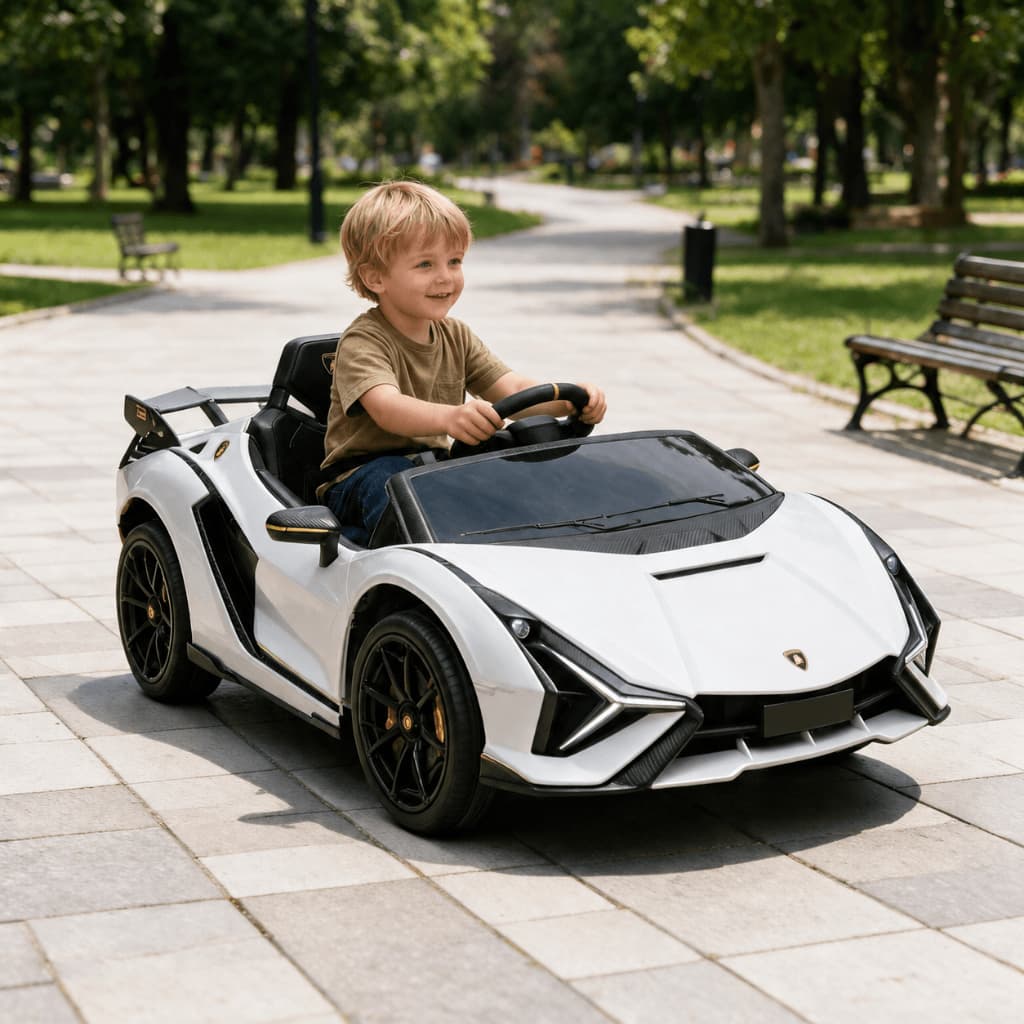 Mini Carro Elétrico Lamborghini Autêntica Infantil 12V Controle Remoto LED Licenciado Recarregável