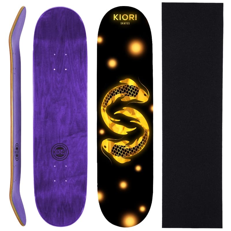 Shape de Skate com Lixa - Kiori Skates - Koi Golden 8.25"