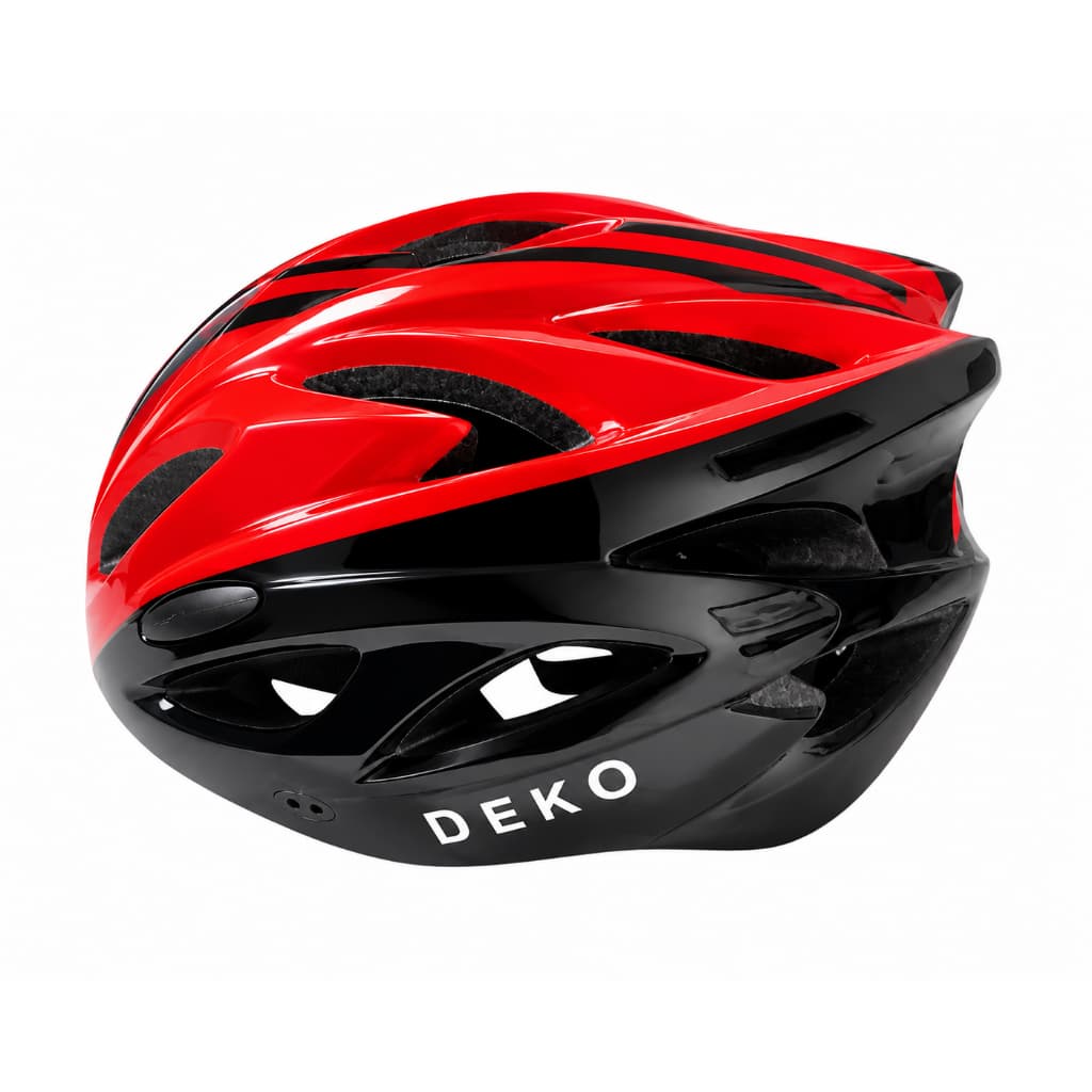 Capacete MTB Ciclismo DEKO Vermelho e Preto