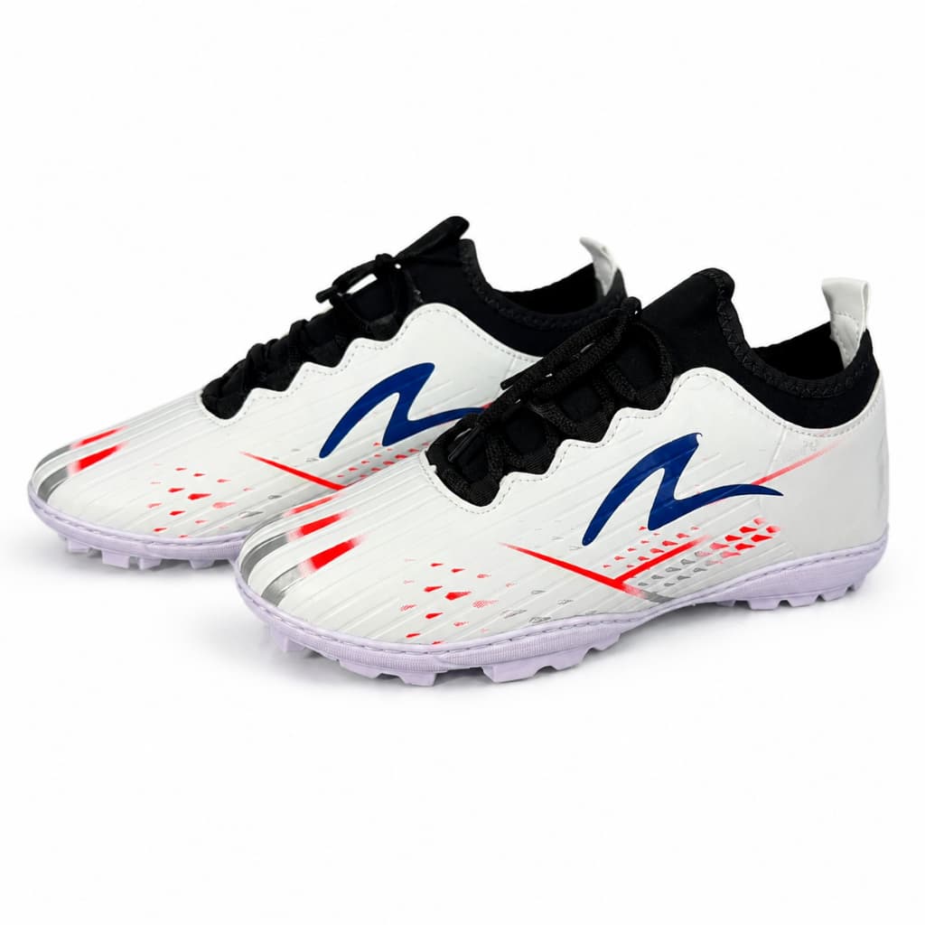 Chuteira Masculina Futebol Society Lightspeed Resistente Confortável Cor Branca com Detalhe do 34 ao 45