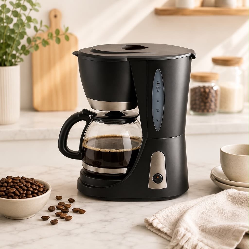 Cafeteira Elétrica 30 Xícaras 1,2L 800W 127V Jarra de Vidro Filtro Permanente Antigotejamento