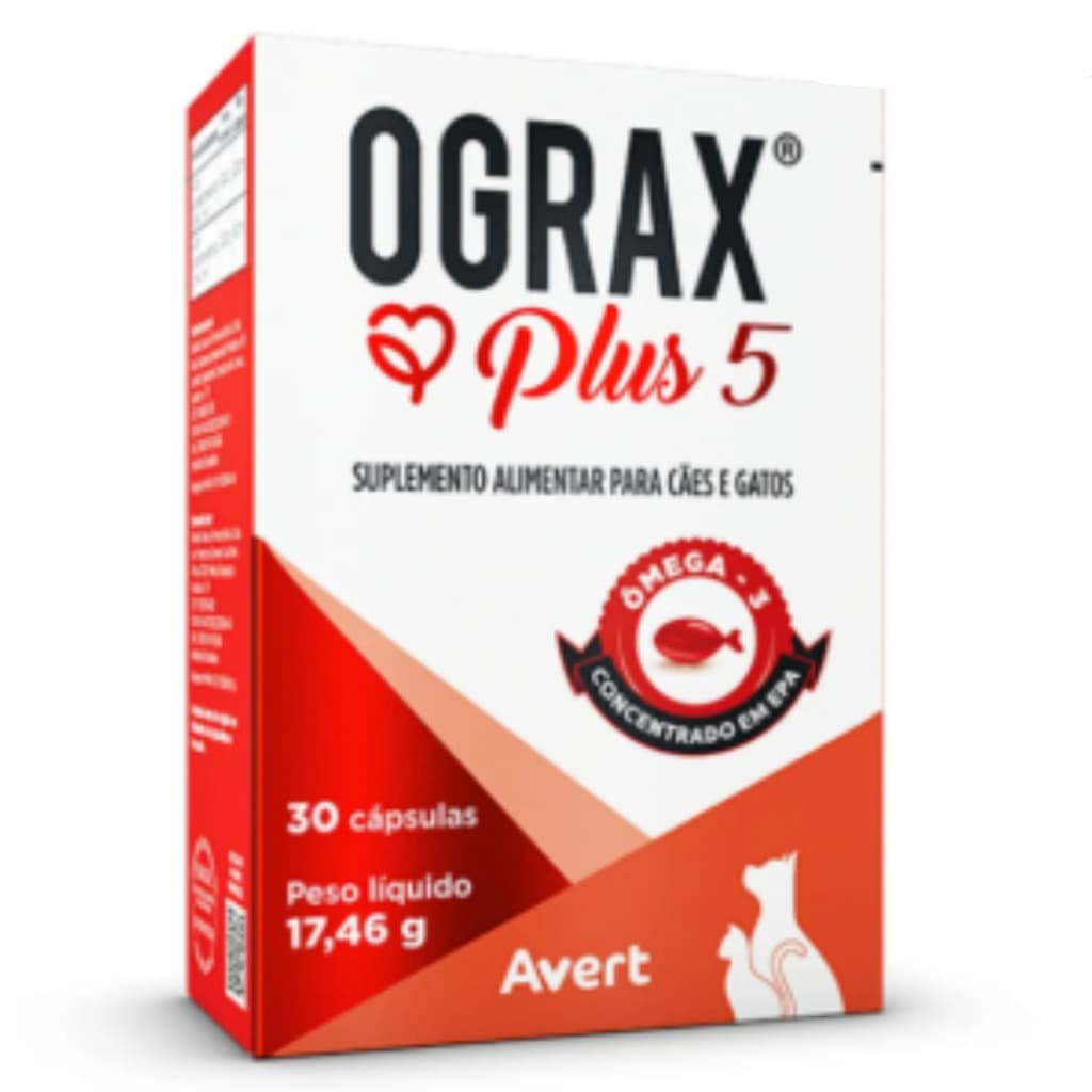Suplemento Ograx Plus 5 para Cães e Gatos 17,46g