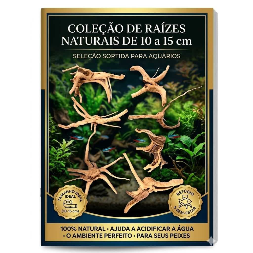 Raiz Natural Para Aquário 10 a 15cm – Acidifica e Protege
