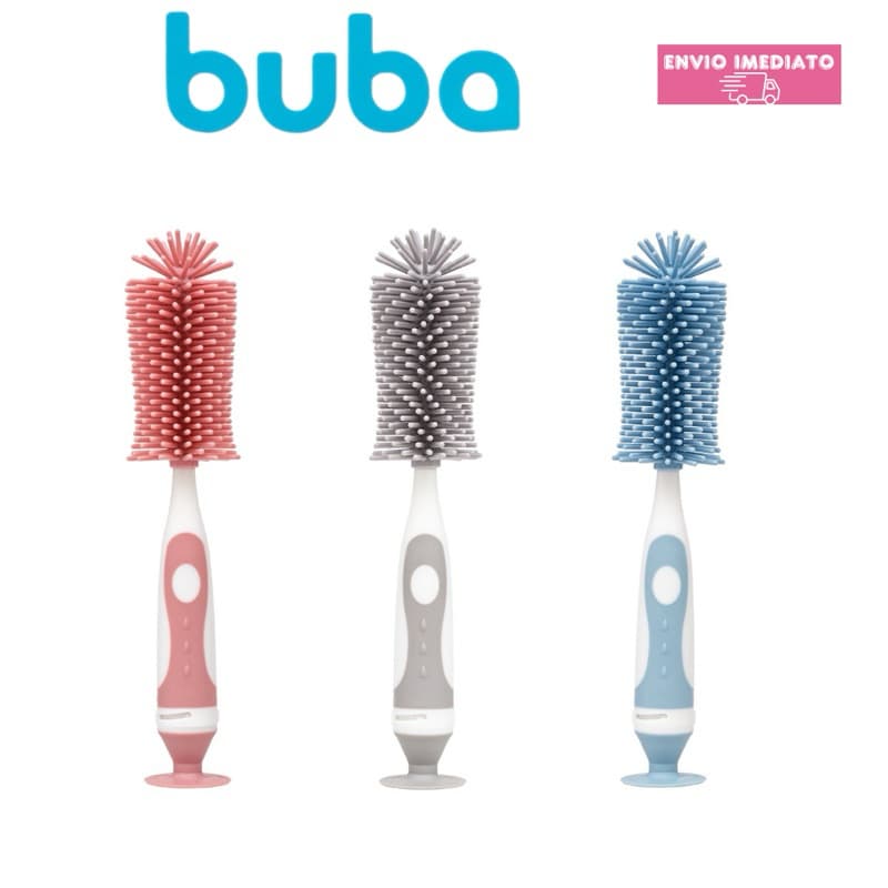 Escova para Mamadeira em Silicone Buba