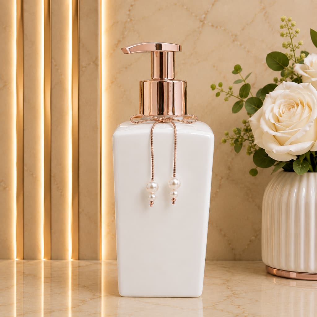 Porta Sabonete Liquido, Porta Detergente Square Branco Total