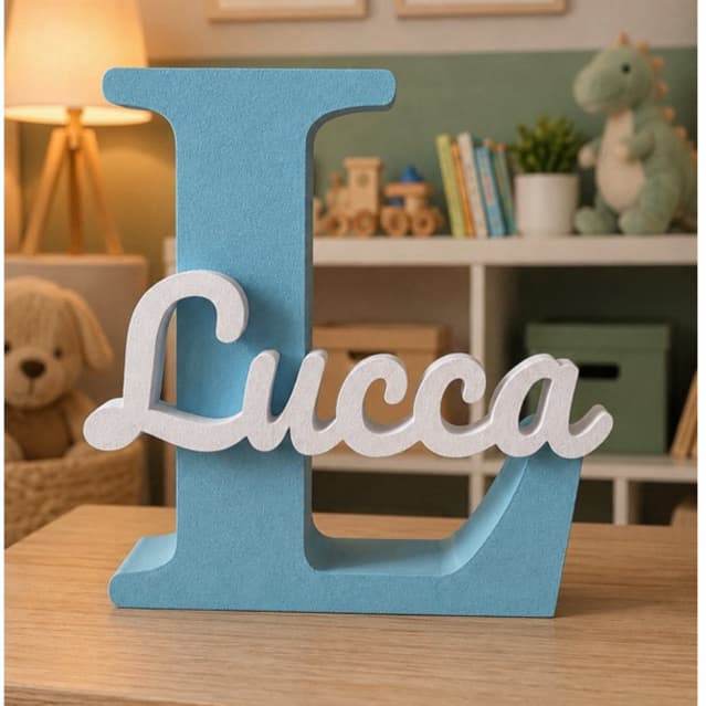 Letreiro Personalizado Infantil  com Nome | Decoração Quarto de BebêMenino | Enfeite Personalizado
