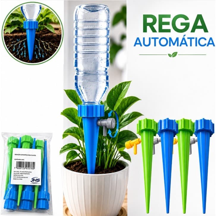 Kit Gotejador Para Plantas Regador Acoplável a Garrafa Pet Irrigação de Jardim Vaso - Oferta Relampago