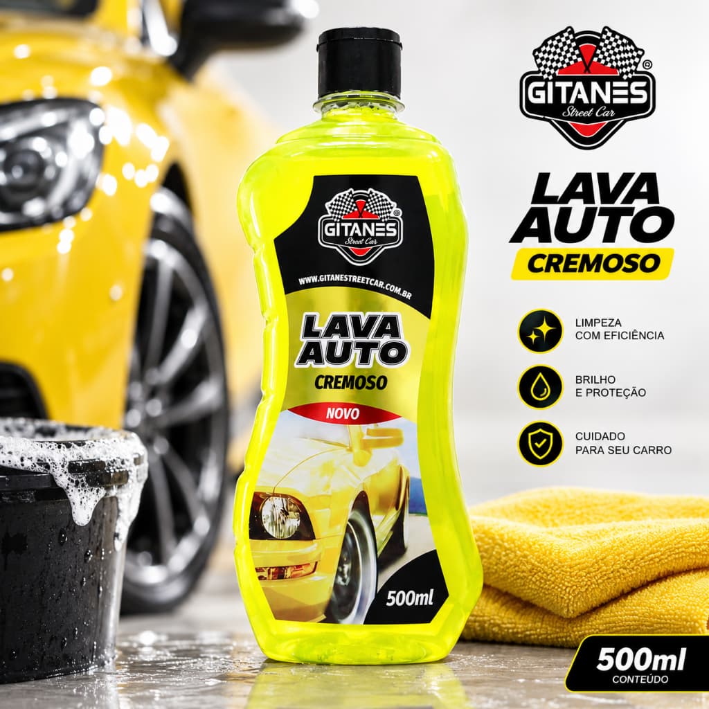 Shampoo Automotivo Lava Auto Cremoso Concentrado Gitanes