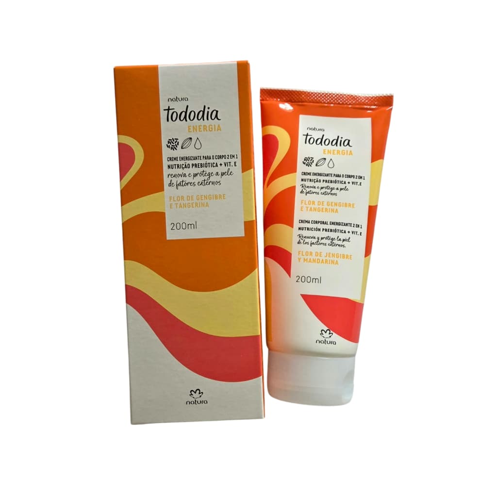 Creme Corporal Natura Tododia Flor de Gengibre e Tangerina - 200 ml