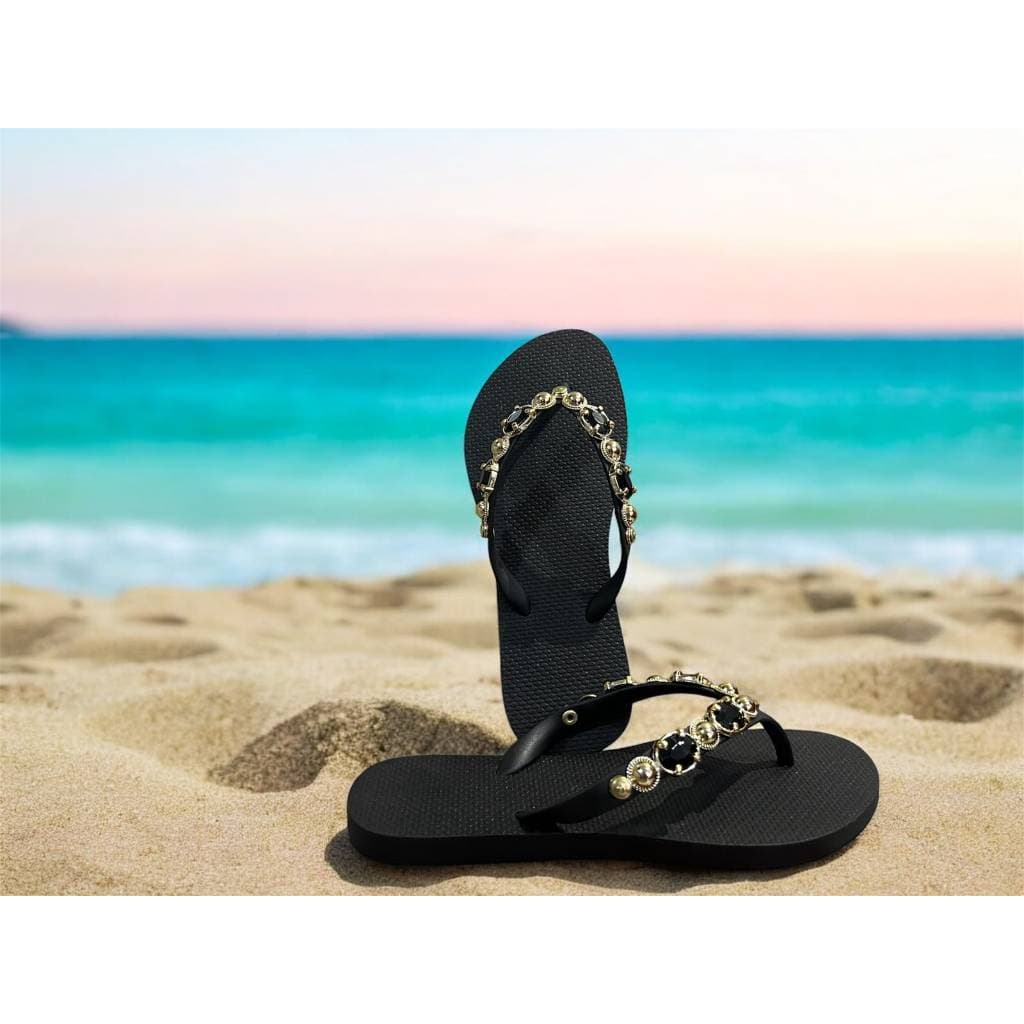 chinelo feminino bico redondo pedraria casual dia a dia