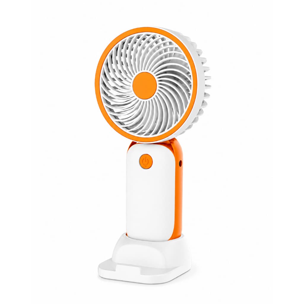 Mini Ventilador Portátil Recarregável USB 3 Velocidades com Base FRESCOR E PRATICIDADE ONDE VOCÊ ESTIVER!