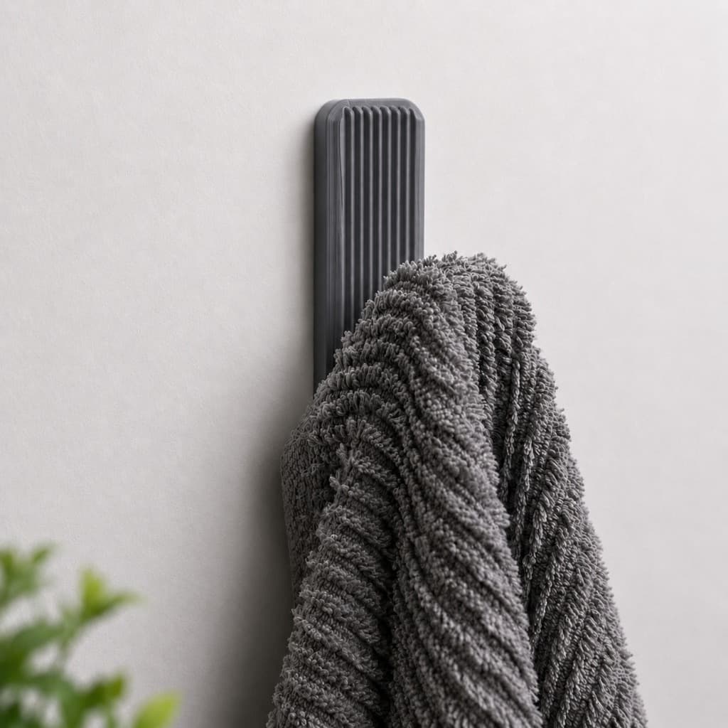 Kit 3 Ganchos Toalheiro de Parede Cabide Moderno Minimalista para Banheiro Quarto Cozinha Área de serviço