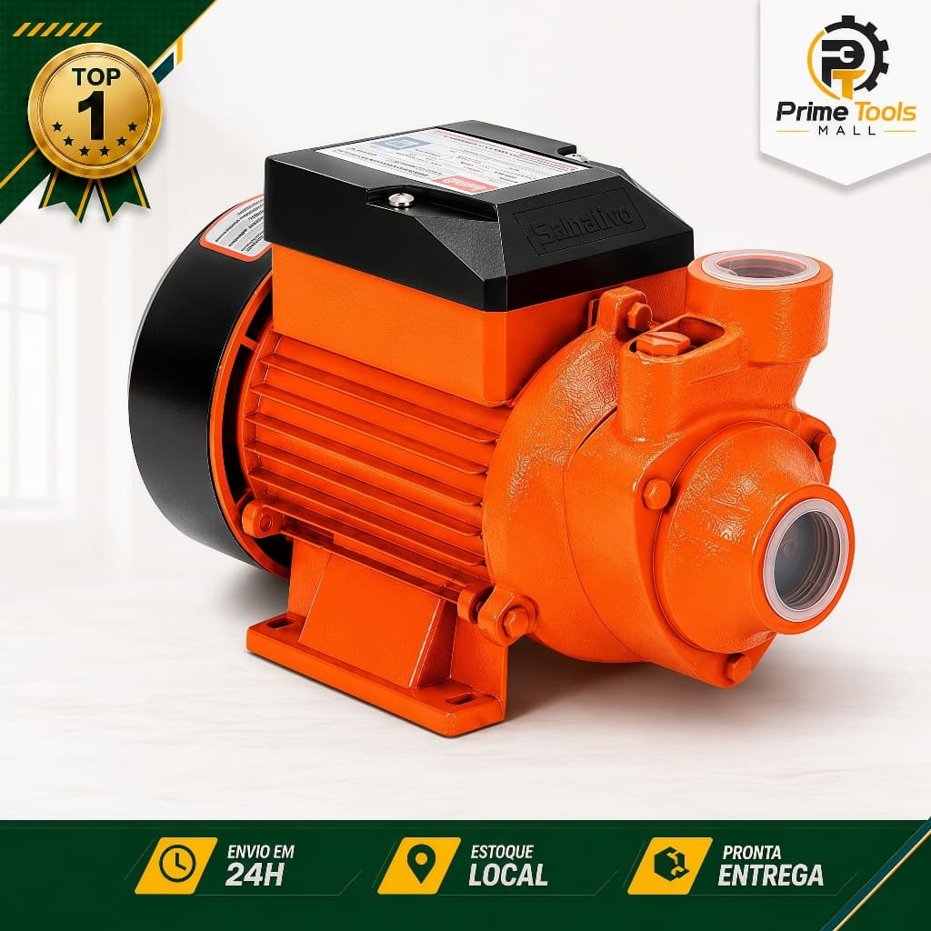 Bomba D'água Periférica 1/2hp Motobomba Silenciosa Econômica 110V/127V/220V 0,5CV BP500 Intech Machine Jardim Irrigação