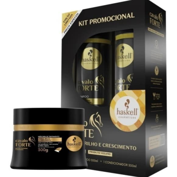 Kit Cavalo Forte Shampoo, Condicionador e Máscara 300g Haskell