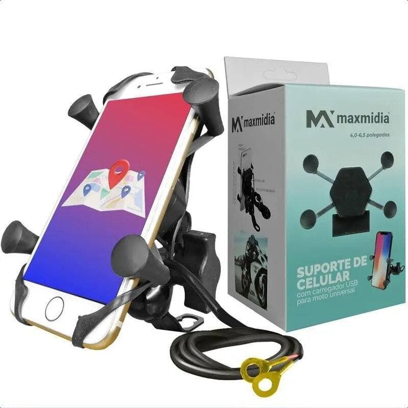 Suporte Para Celular Para Moto Usb