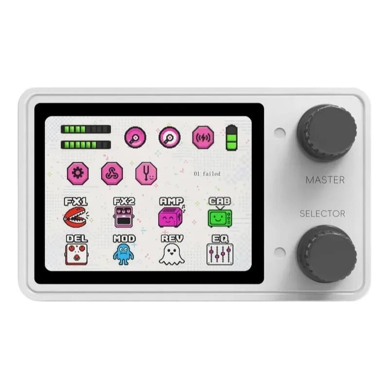 Pedal De Efeito Bolso Livtra Nanocore Mini Bluetooth Multi-Effects Guitar Pedalboard Amp Shaper IR Cabinet Simulator