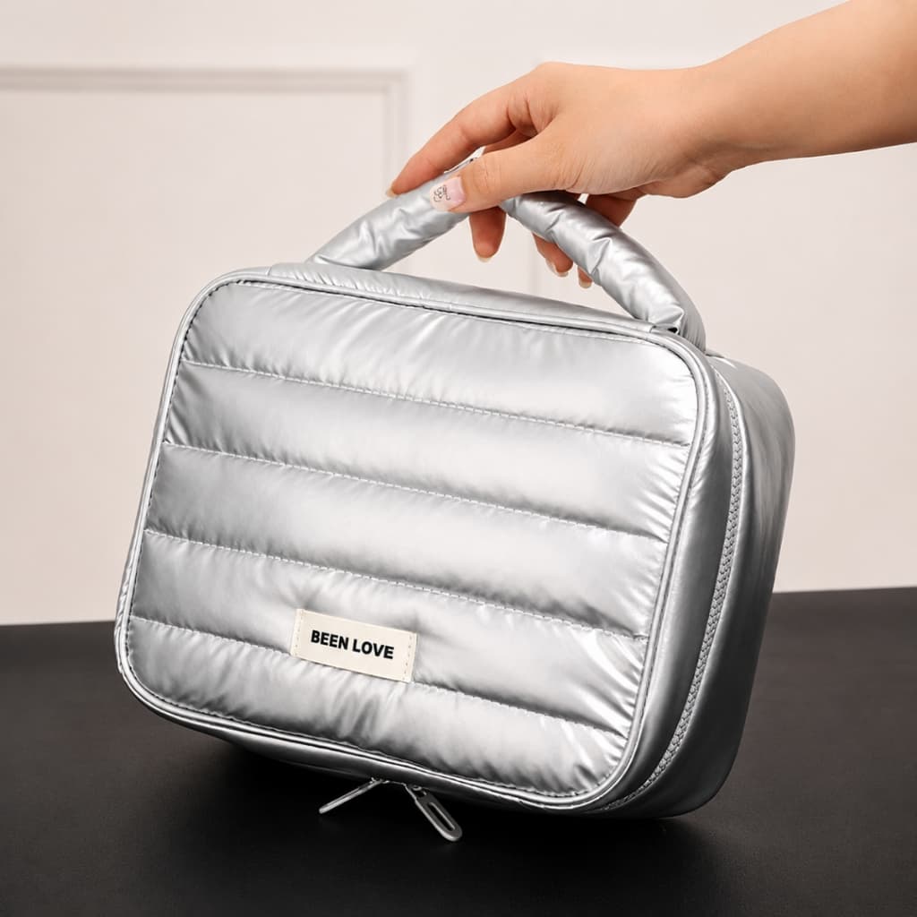 Necessaire Puffer Bolsa Maquiagens E Acessórios Eletrônicos Necessaire Fofinh 2 Em 1 Multi Uso Maquiagens E Carregadores