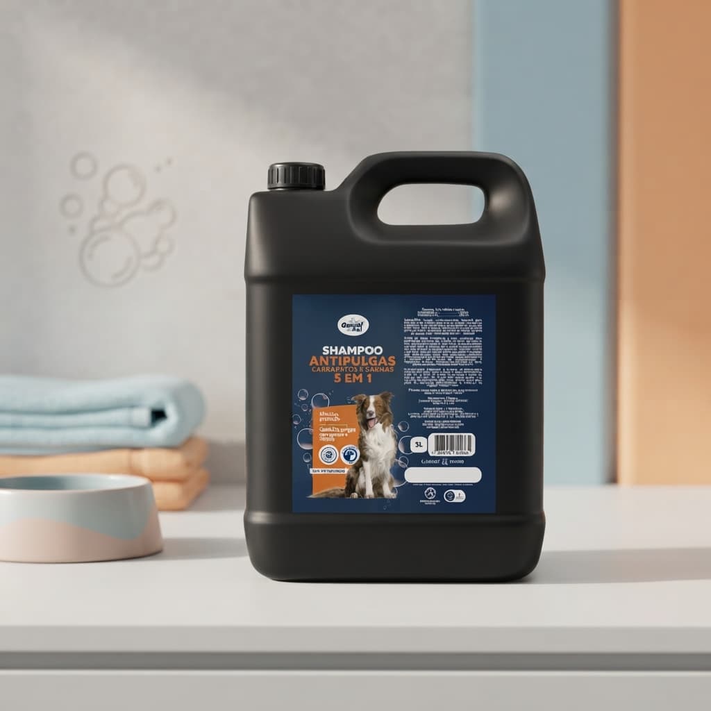 Shampoo Antipulgas 5L Genial Pet para Cães e Gatos