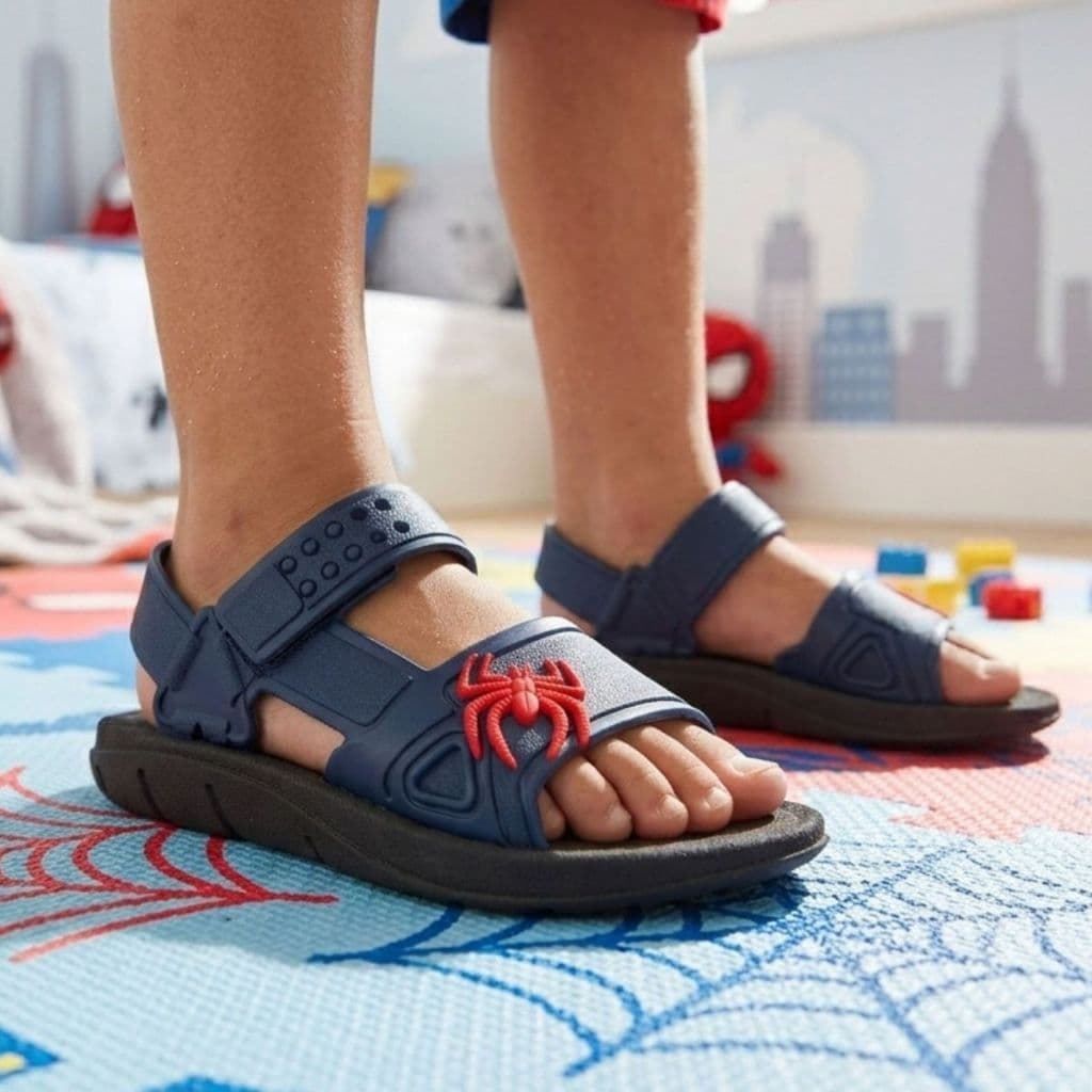 Papete Infantil Masculina Aranha Macia e Resistente