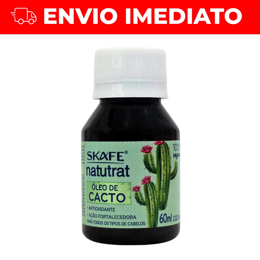 Óleo Capilar de Cacto Natutrat S.O.S 60ml | Tratamento Capilar | Óleo 100% Vegetal