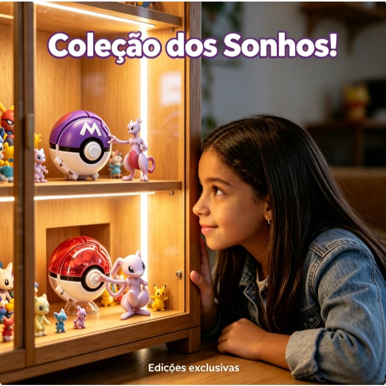 Bola Pokémon Brinquedo Lançador Figura Ação, Bola de Batalha com Boneco Pokémon para Crianças Presente