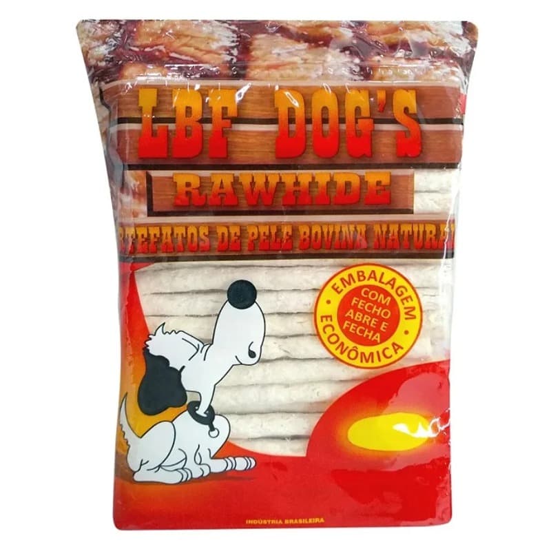 Osso Palito Natural 1kg Petisco Para Cachorro Mordidor 6mm e 8mm