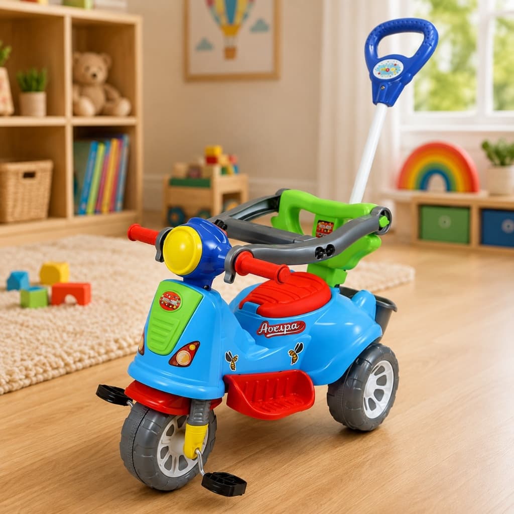 Triciclo Infantil Avespa Colorido Maral com Pedal