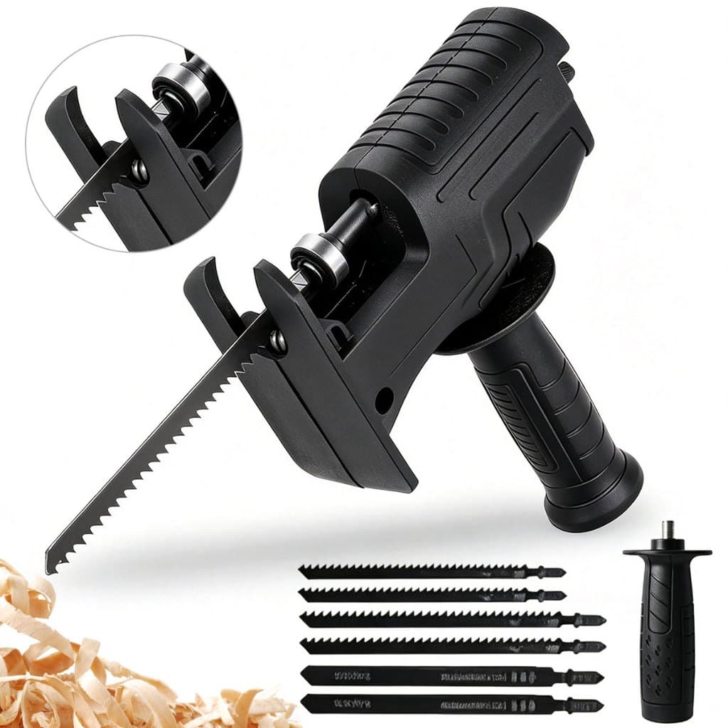Adaptador de Serra Tico-Tico / Sabre para Furadeira Elétrica