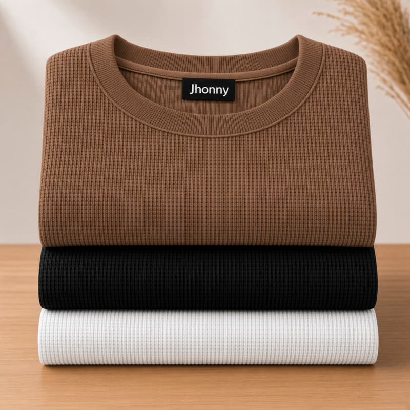 Kit 2 Camiseta Masculina Texturizada Canelada Premium Camiseta Canelada Texturizada Camisa Masculina Tshirt Elegante