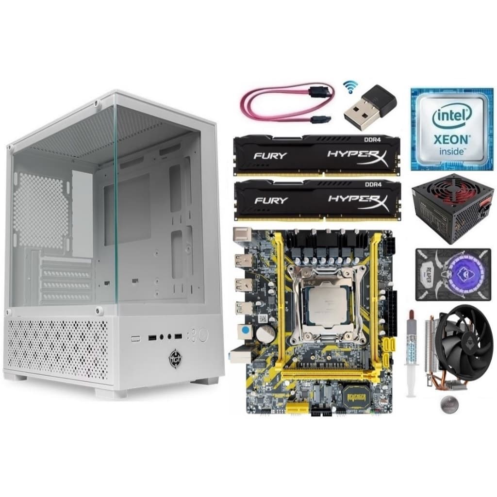 Kit Gamer X99 Xeon E5 2660 v3/ 8GB-16GB DDR4/ Gabinete + Fonte 500w + SSD + HD