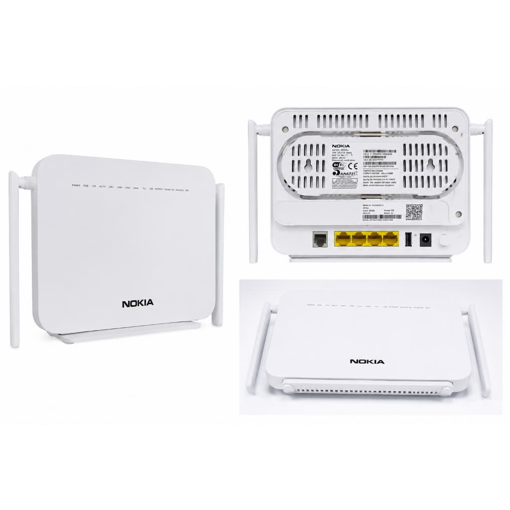 MODEM ROTEADOR ONU ONT Nokia G-1425G GPON Dual Band 2.4G/5G Wi-Fi Usadas Testadas Com Fonte