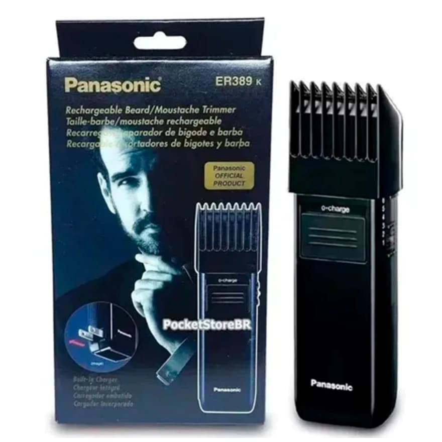 Maquina Panasonic Er389k Barba Pezinho Para Cortar Cabelo