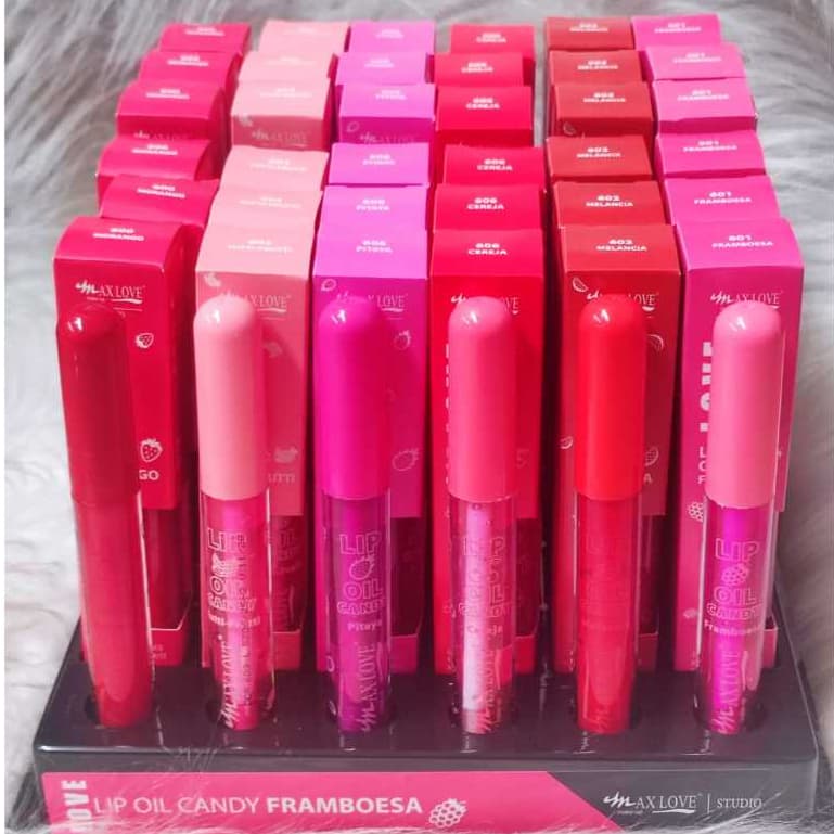 Box Display Lip Oil Candy (36 und Variadas + Provador) - Max Love