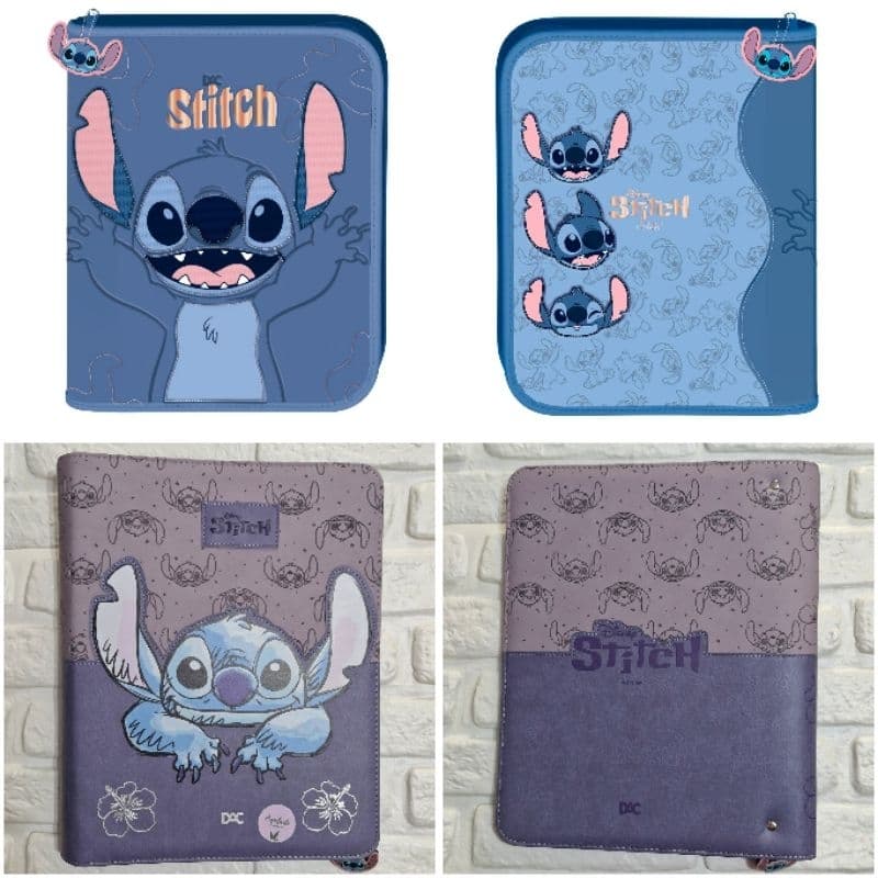 Fichário / Caderno Argolado Universitário Stitch com Zíper - DAC