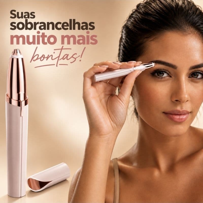 Kits Caneta Depiladora Aparadora De Sobrancelha Rosto Portátil Elétrico Recarregável