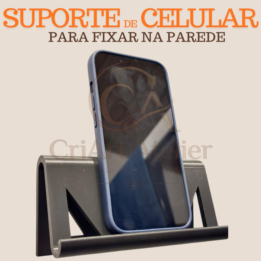 Suporte De Celular Para Parede Sem Furos Com Fita Dupla Face Apoio Para Celular Vertical Horizontal Organizador