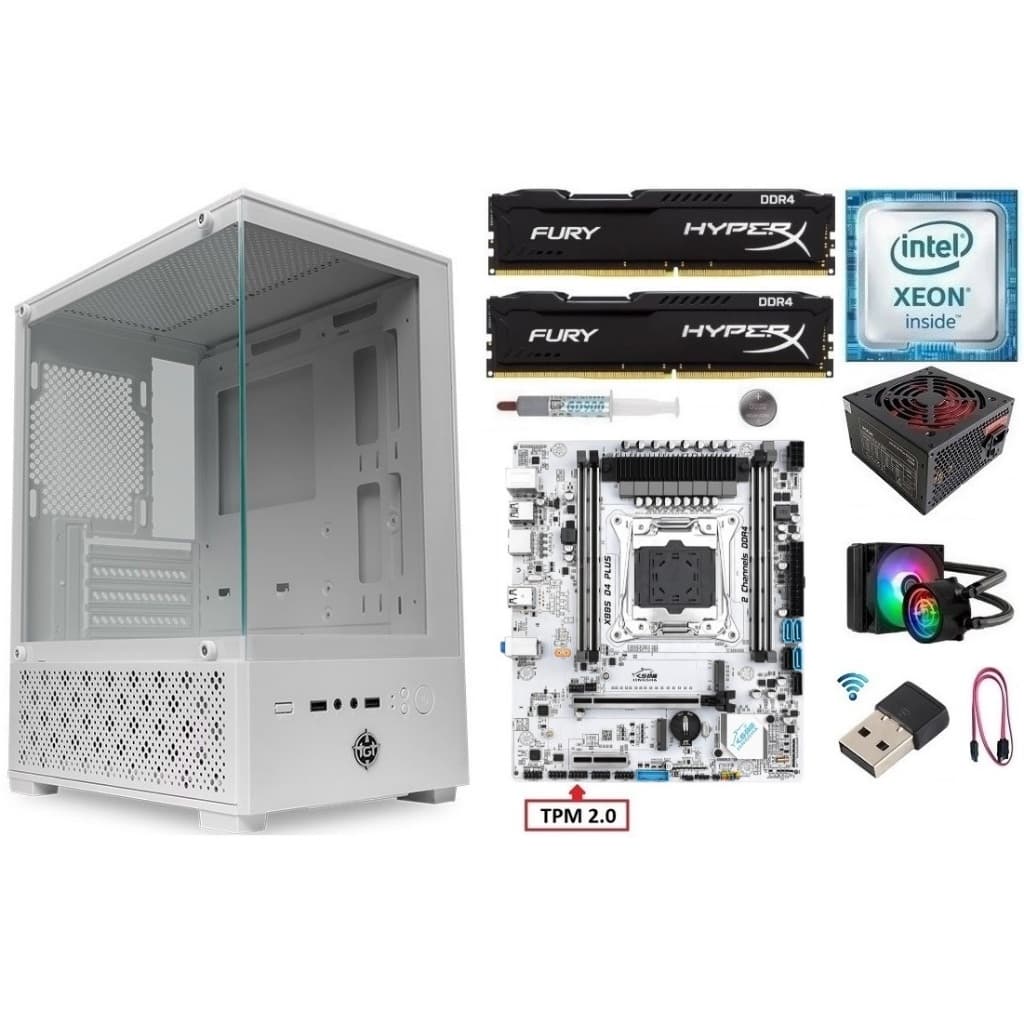 Kit Gamer X99 Xeon E5 2680 v4/ 8GB-16GB DDR4/ Gabinete + Fonte 500w