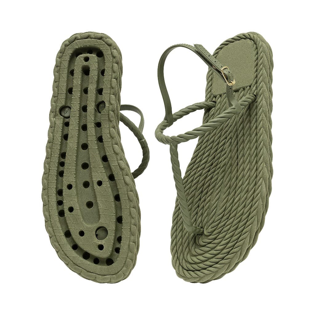 lançamento chinelo papete trançado com alça Nuvem Feminino sandália EVA 3 Tranças Plataforma Ortopédico Macio leve