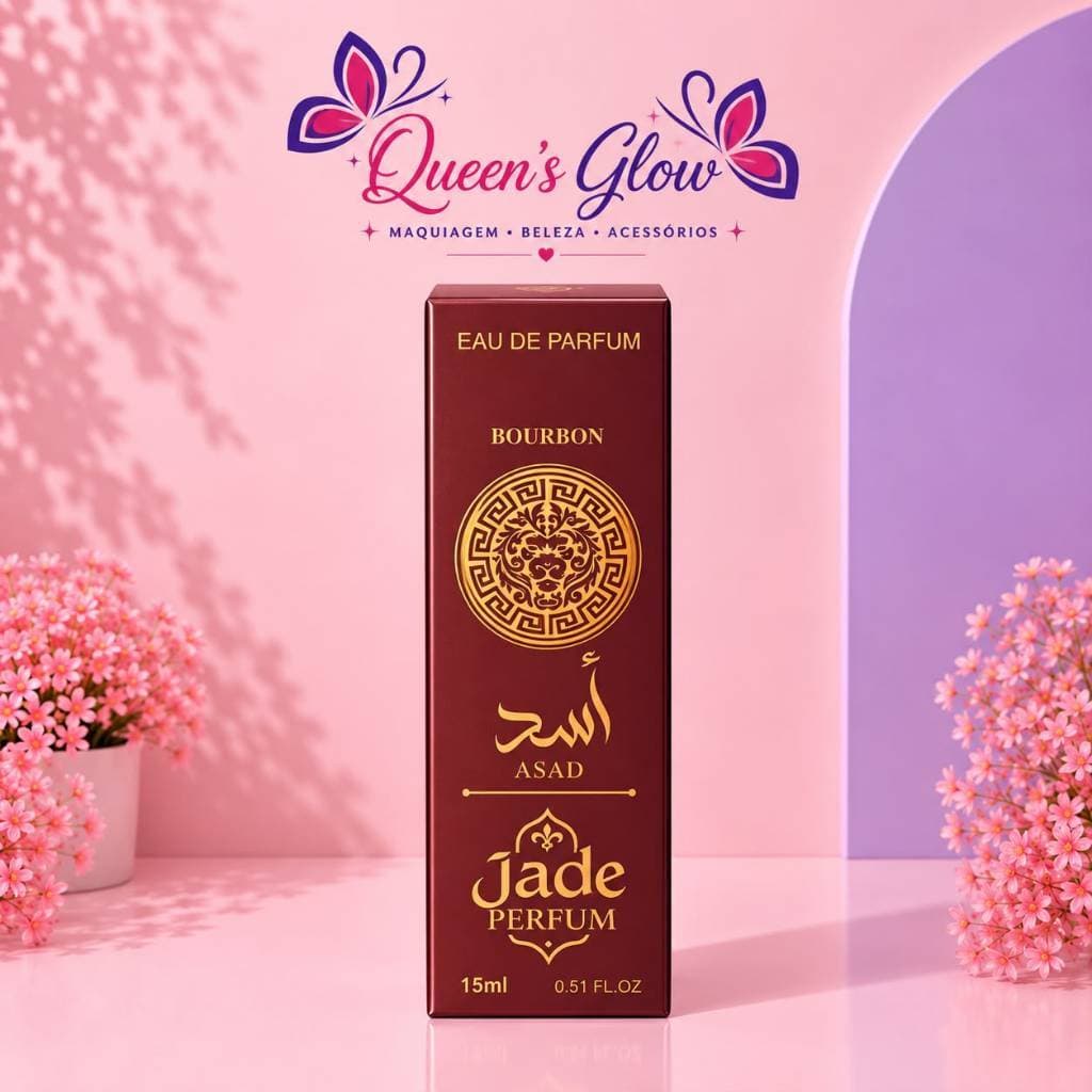 Perfume Masculino Asad Bourbon Jade 15ml Eau de Parfum – Fragrância Árabe Intensa e Marcante | perfume de bolso .