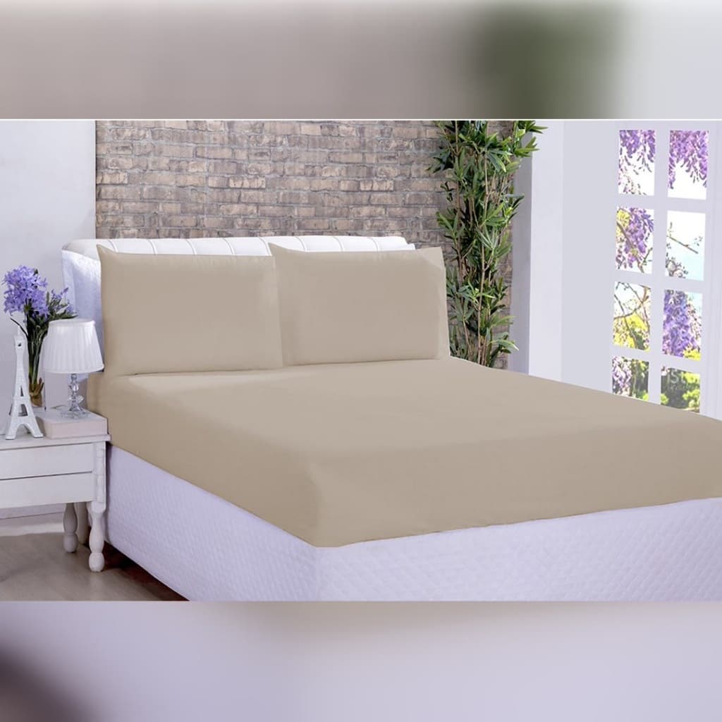 Lençol Avulso Queen Microfibra Avelá com Elástico Lençol de Cama Box