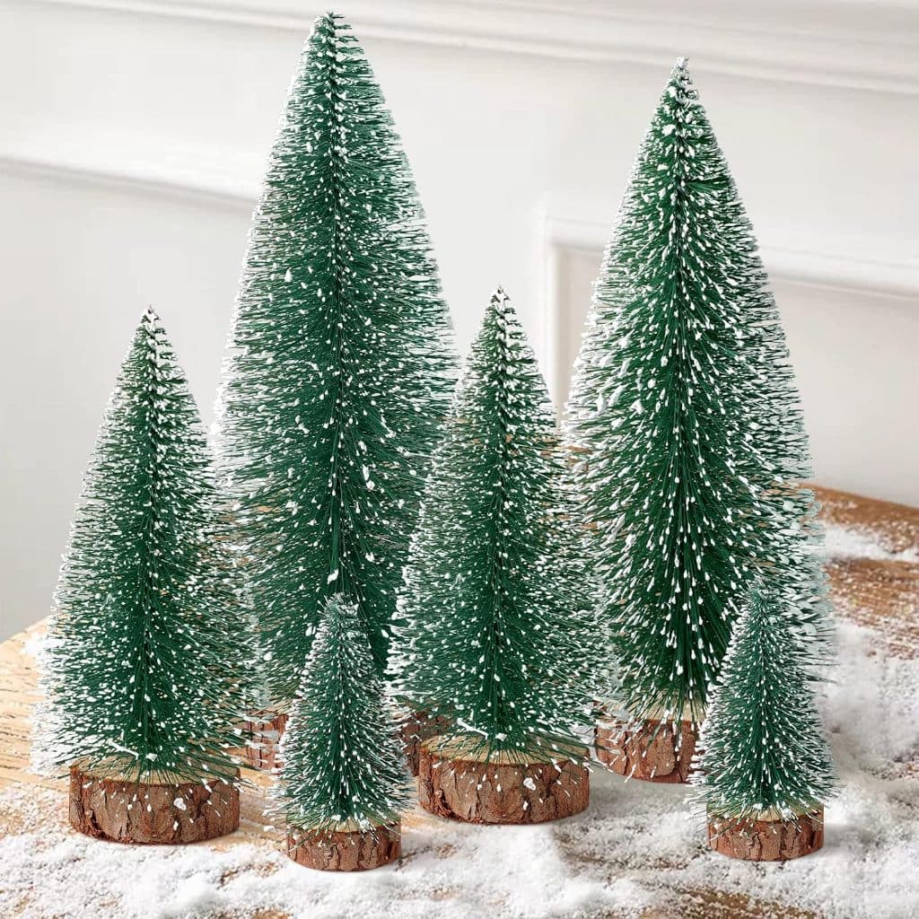 Mini Árvore de Natal 10/15/20/25/30cm, Mini Pinheiro Decorativo para Mesa, Casa, Escritório e Decoração Natalina