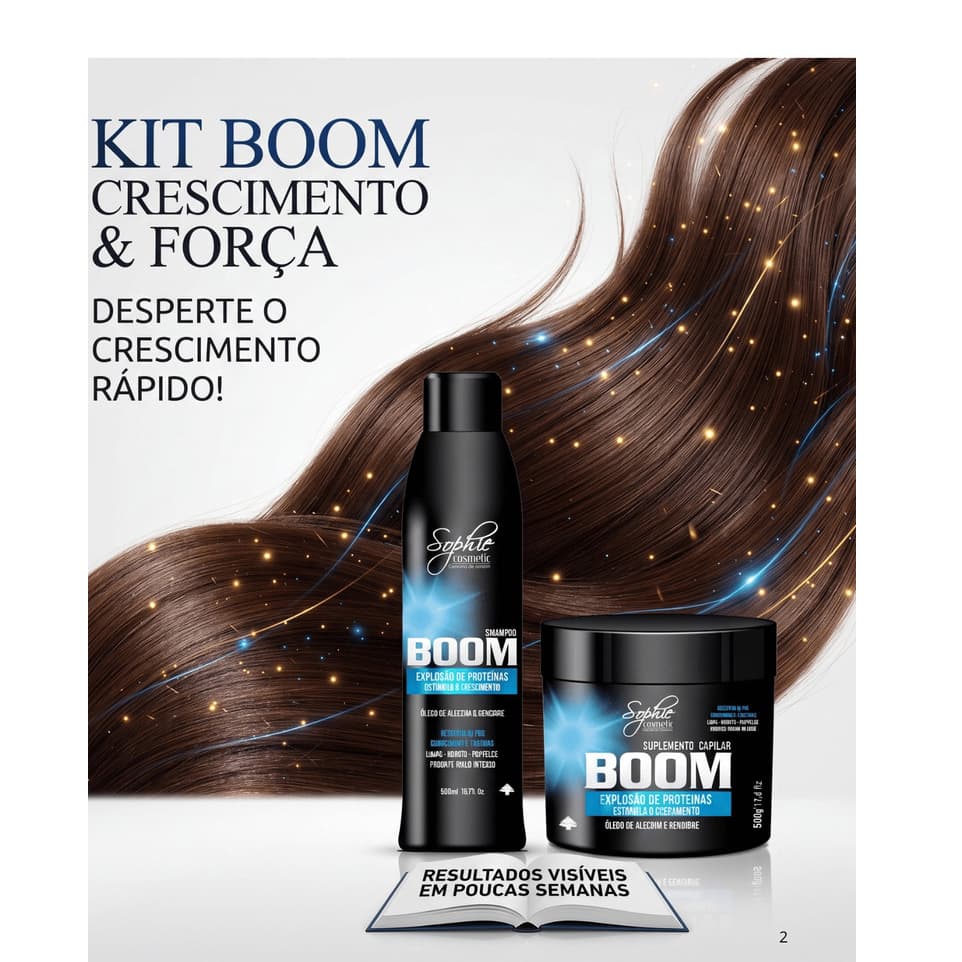 Tratamento Completo Sophie - Kit Crescimento Acelerado Com Proteinas e Oleo de alecrim