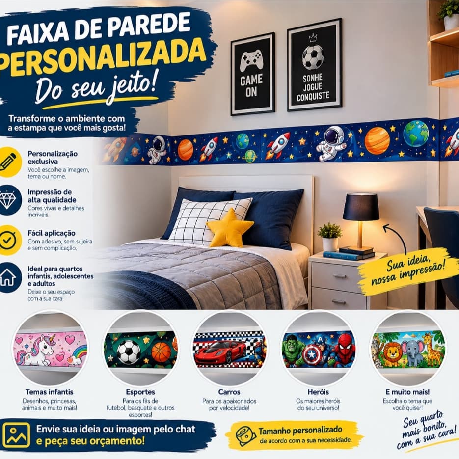 Faixa Personalizada Quarto Infantil
